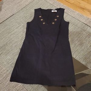 Calvin Klein Black Dress With Gold Accents Sz 4
